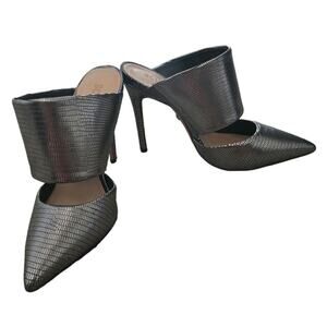 Elegant Black Stiletto Mules